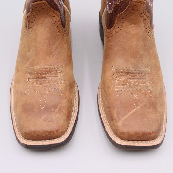Ariat Womens Quickdraw Western Boots Cowboy Size 6.5B US Square-Toe Embroidered - Picture 3 of 8
